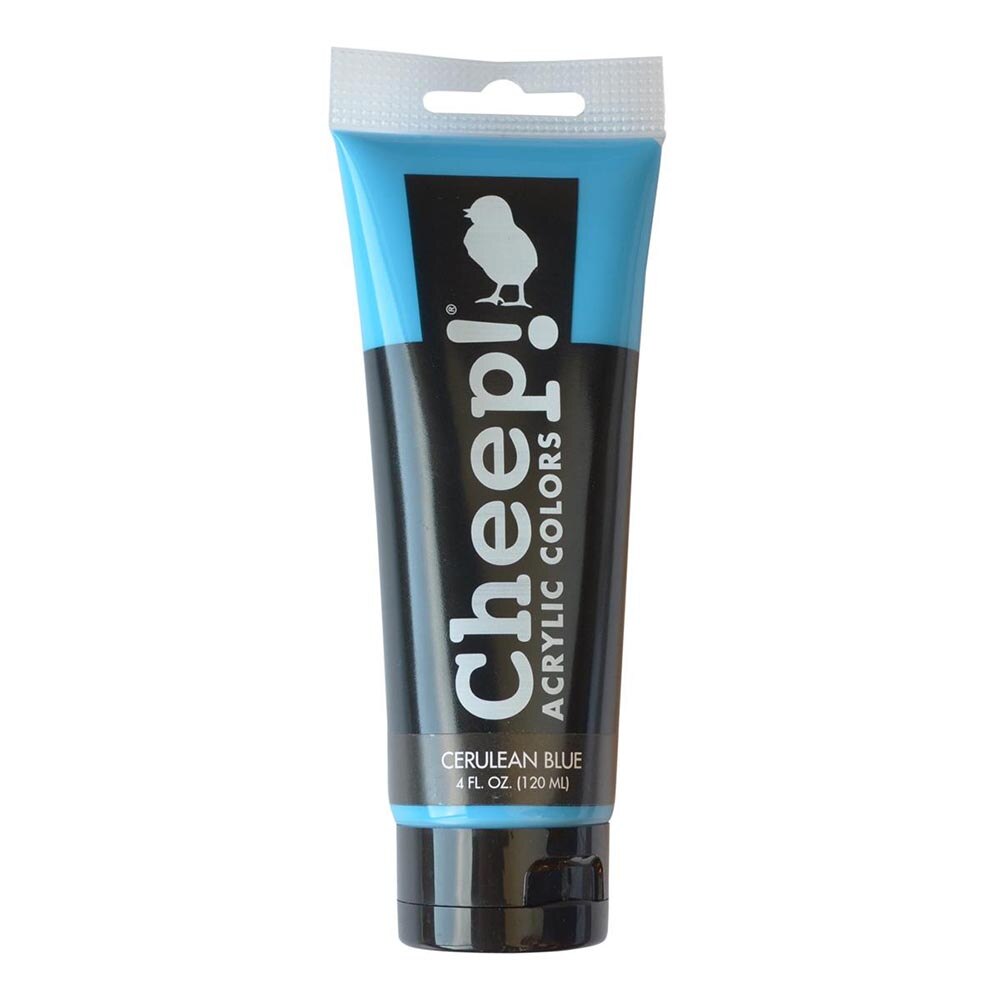 Cheep!, Acrylic Paint, 4oz, Tube, Cerulean Blue